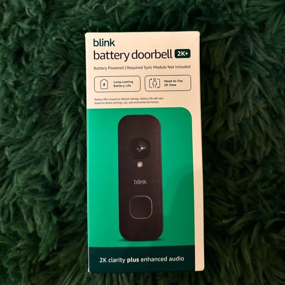 Blink Battery Doorbell 2K+ Security Camera CCTV